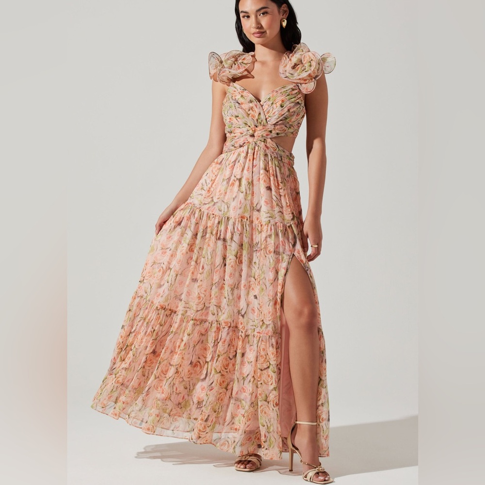 NWOT ASTR the Label Fritillaria Floral
Maxi Dress